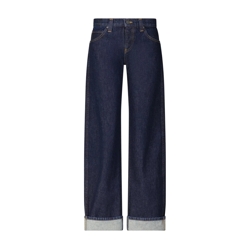 Khaite Jeans Relaxed-Fit Jeans Karo Dunkelblau