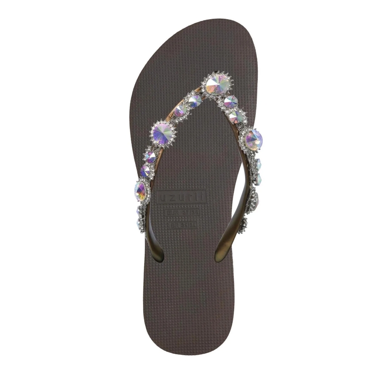 UZURII Flip Flops Zehentrenner Chrystal Marilyn mocca(Image 3)