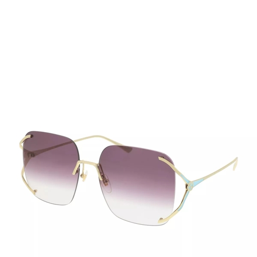 Gucci GG0646S-003 60 Sunglasses Gold-Gold-Violet Sonnenbrille