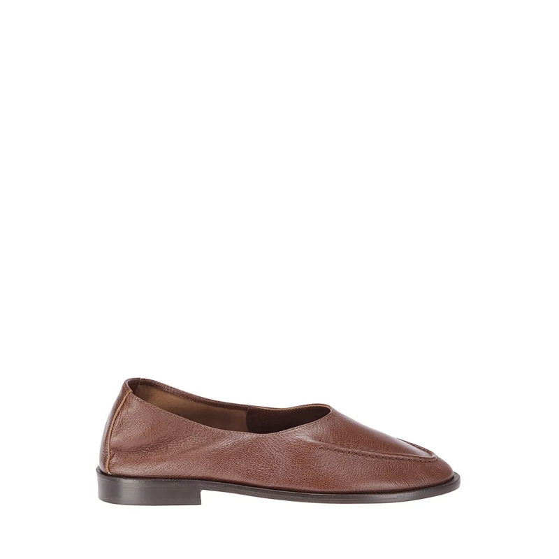 Hereu Balletschoenen Soft Brown Leather Ballerinas Brown