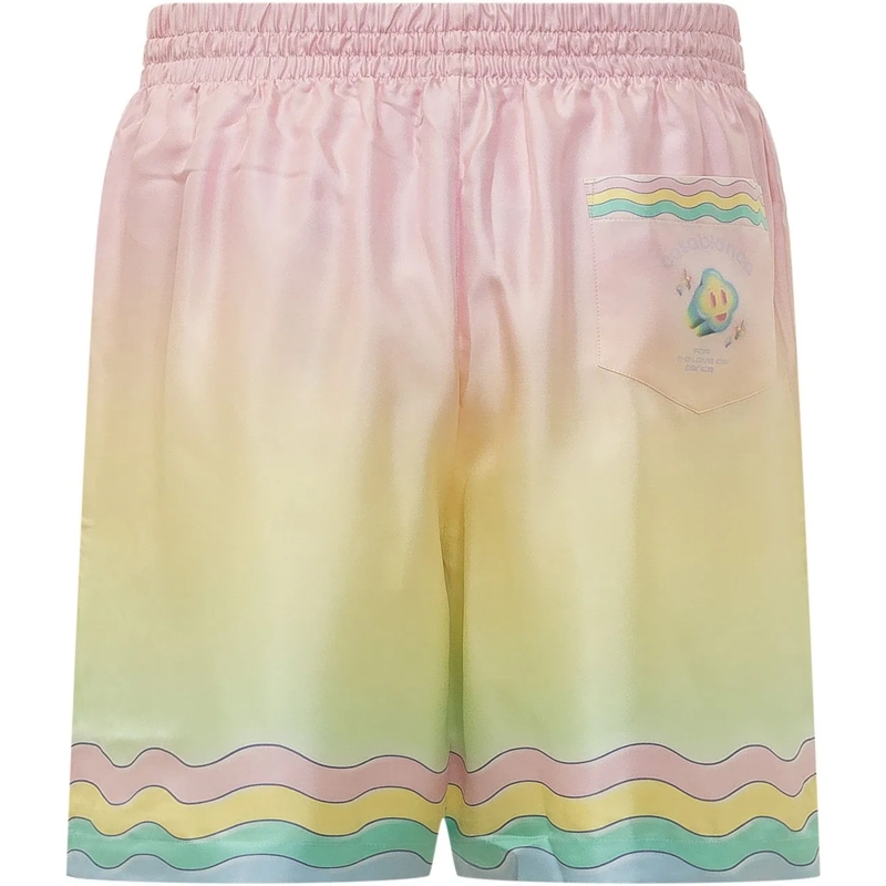 Casablanca  Shorts con Coulisse e Motivo Ondulato rose(Image 2)