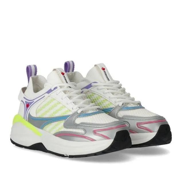 Dsquared2 Sneakers - Dash White Multicolor Sneaker - Gr. 37 (EU) - in Weiß - für Damen