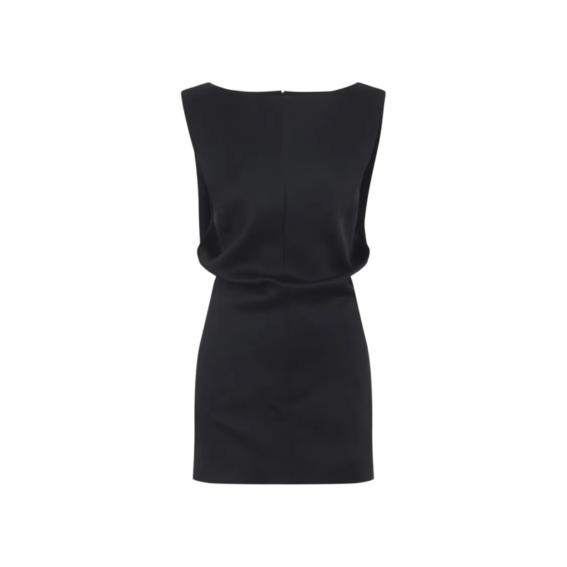 Khaite Mini-jurk Acetate Blend Dress Black