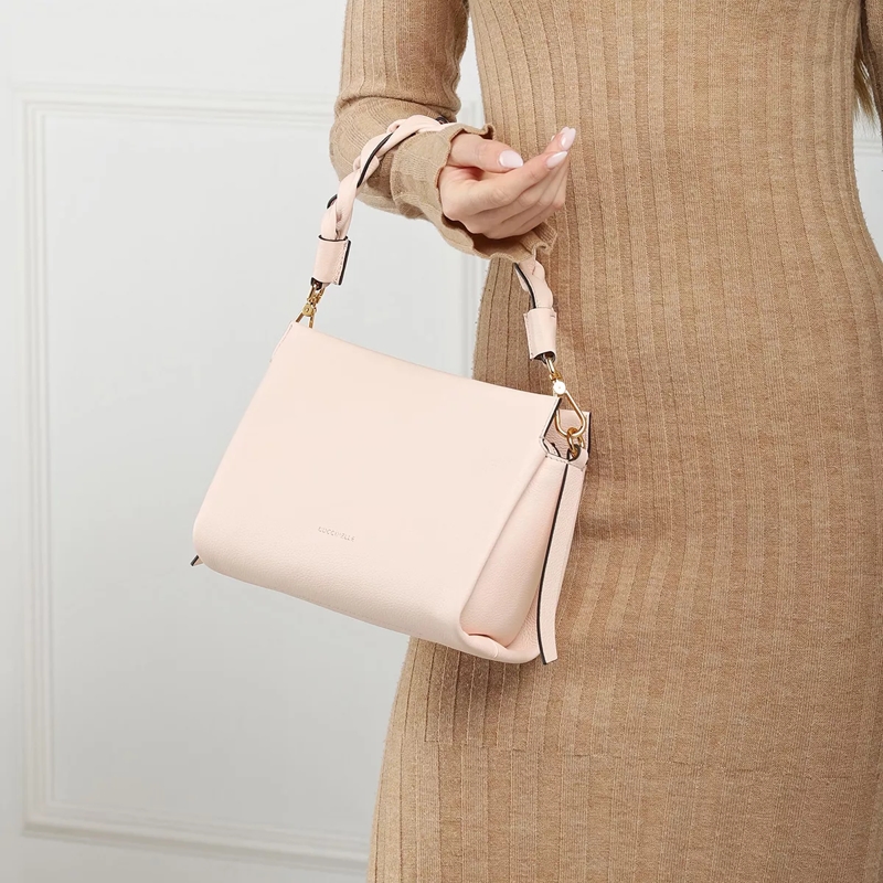 Coccinelle Hobo Bag Boheme Grana Double Creamy Pin/Cola(Image 3)