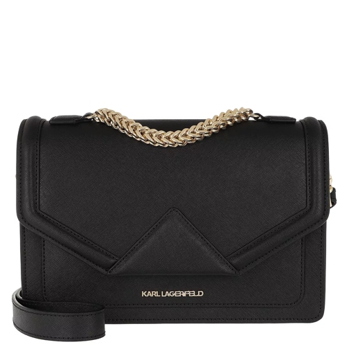 Karl Lagerfeld Klassik Shoulder Bag Black/Gold Borsa a tracolla