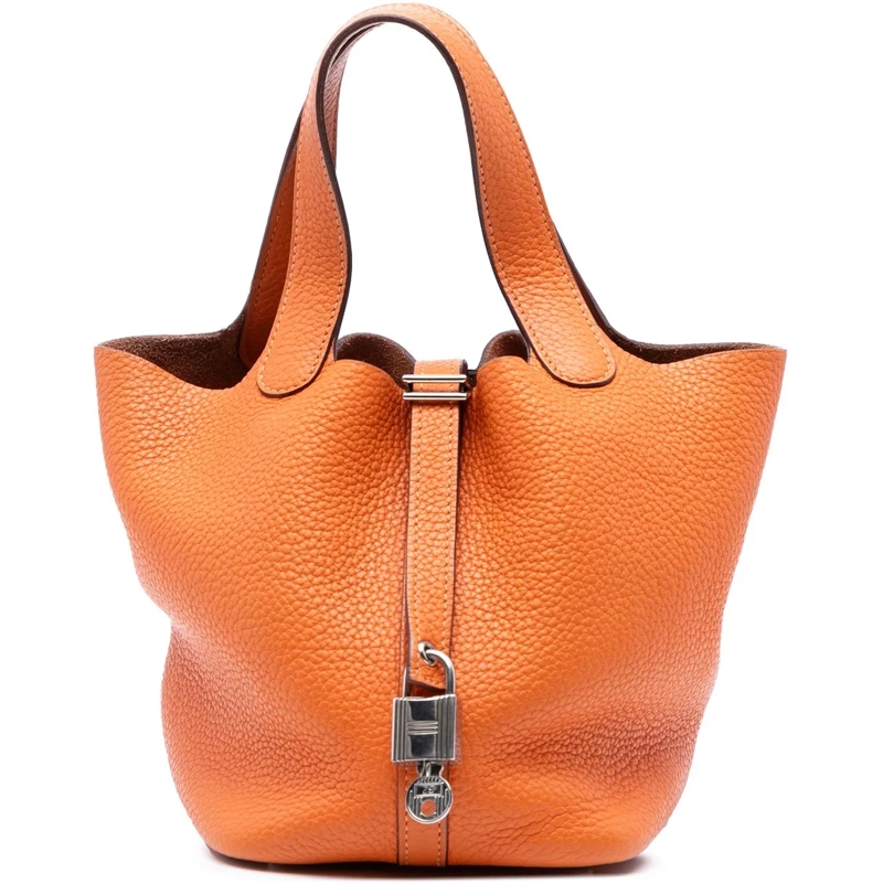 Hermès Tote Clemence Picotin Lock 18 orange
