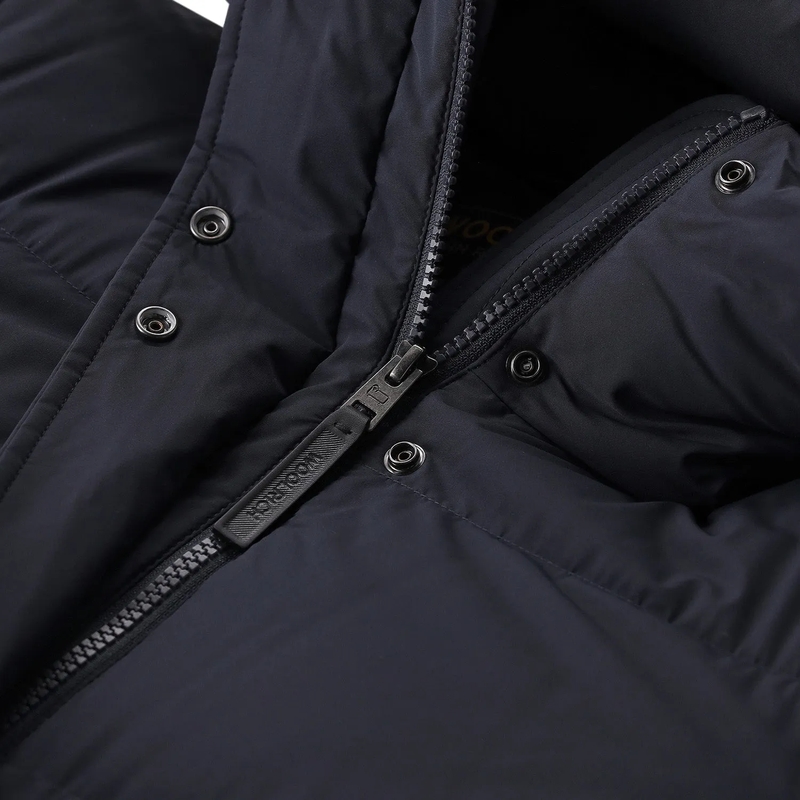 Woolrich Gewatteerde jas Parka Madison Long mit Daunen dunkelblau(Image 3)