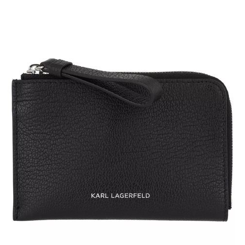 Karl Lagerfeld Vektor Zip Card Holder Black Porte-cartes