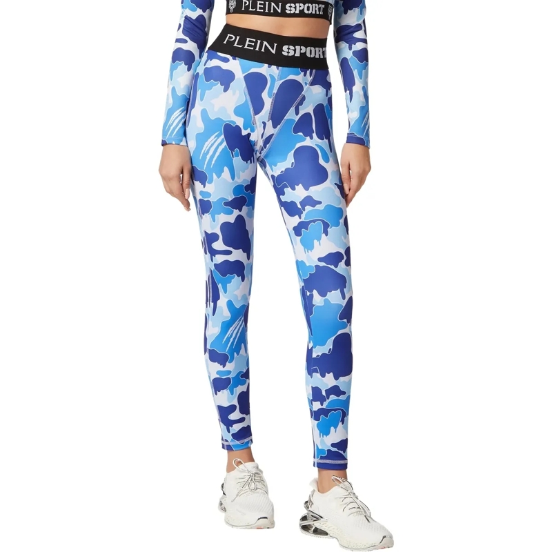 Plein Sport Leggings Leggings Camouflage hell-blau(Image 3)