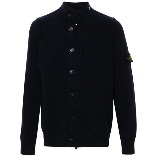 Stone Island Strickjacke Compass-Badge High-Neck Jumper Black