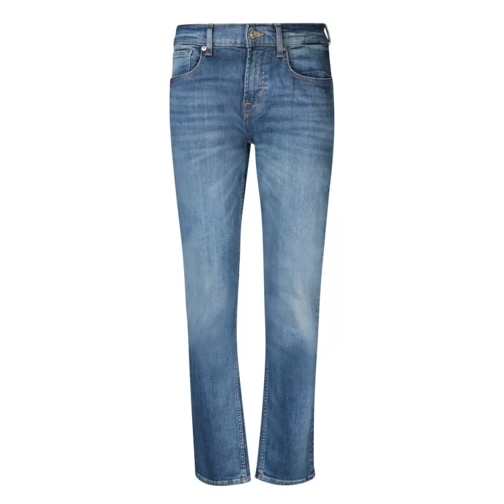 Seven for all Mankind Mid-Rise Slim Jeans Blue Jeans slim fit