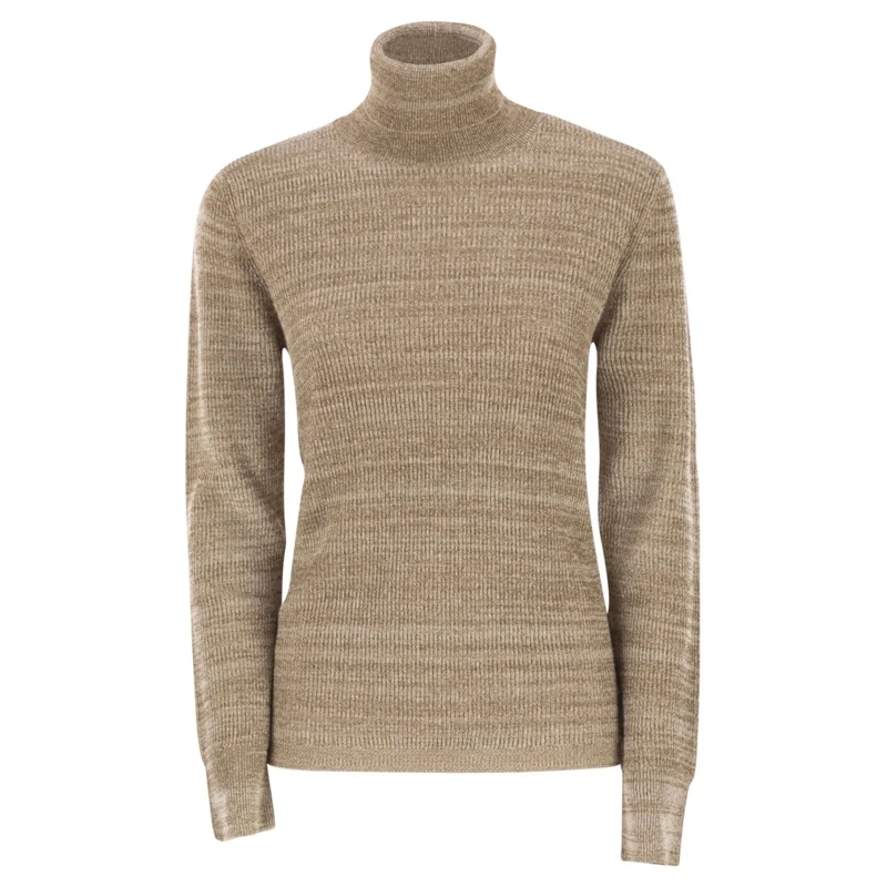 Fabiana Filippi Rollkragenpullover Platinum Yarn Turtleneck Neutrals