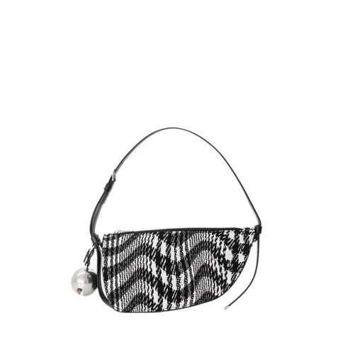 Burberry Shield Sling Small Wallet On Chain - Cotton - Blac Black Sac à bandoulière