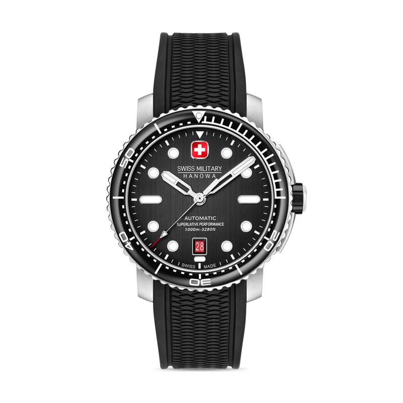 Swiss Military Hanowa Quarzuhr Die Automatikuhr Maitre Plongeur von Swiss Militar silber(Image 2)