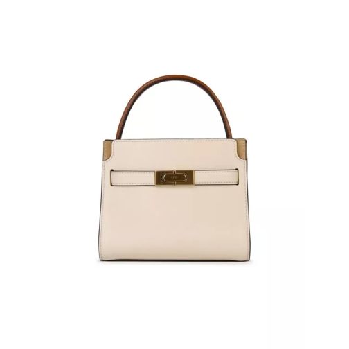 Tory Burch Satchel Lee Radziwill' Cream Leather Mini Bag Neutrals