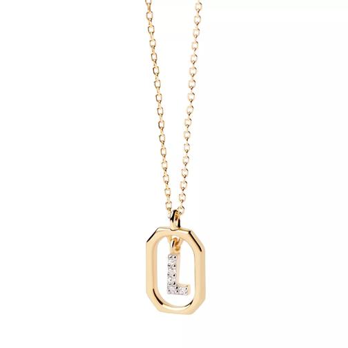 PDPAOLA Mini Letter L Necklace gold Mittellange Halskette