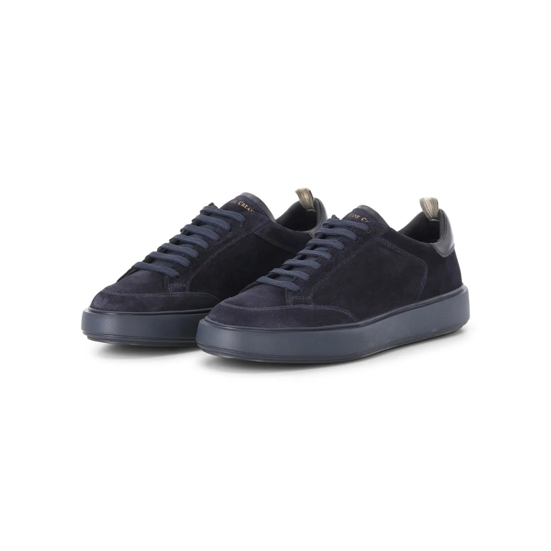Officine Creative Chaussures à lacets Sneaker Sequel aus Veloursleder blau