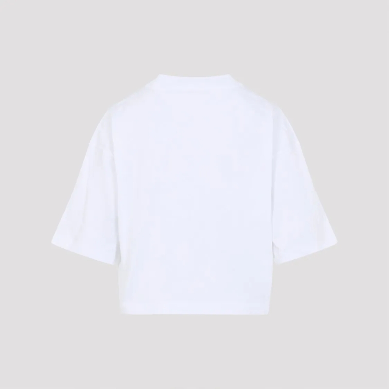 Marni T-Shirt White Cotton T-Shirt With Contrasting Lettering White