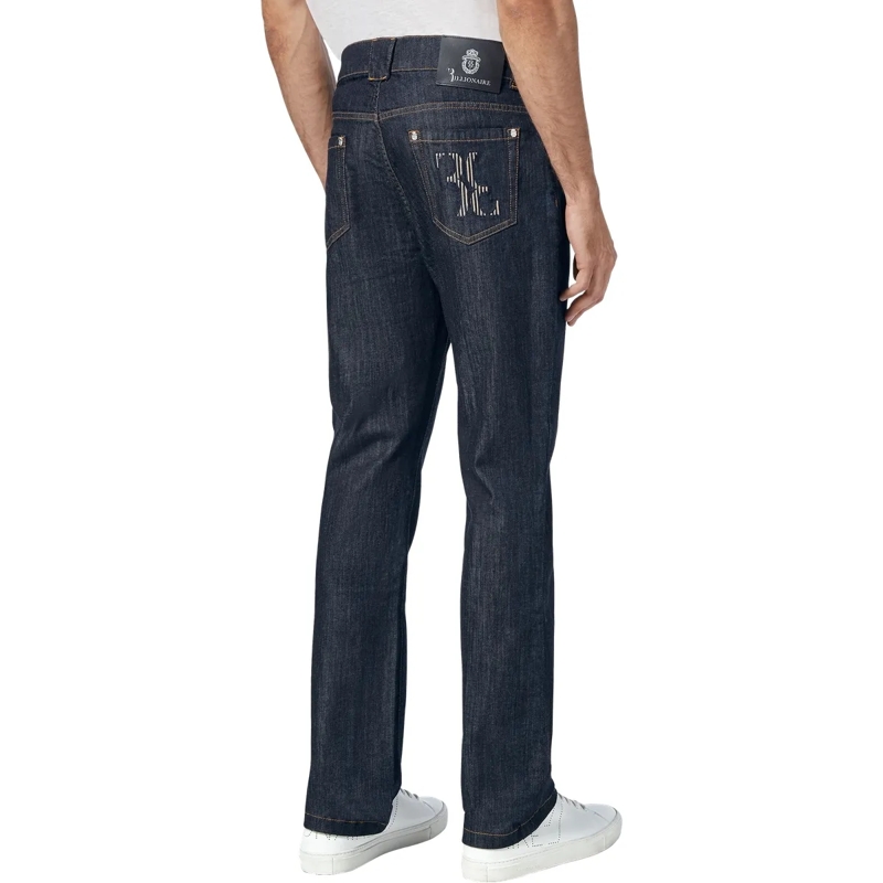 BILLIONAIRE Jeans mit geradem Bein Jeans Regular Fit Double B dunkel-blau(Image 2)