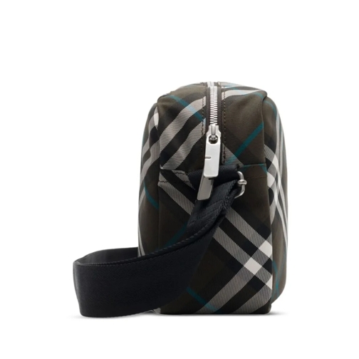 Burberry Schultertasche Plaid Pattern Shoulder Bag With Adjustable Strap Black (Image 2)