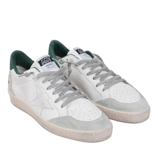 Golden Goose Ball Star White Green Polyurethane Sneakers White sneaker basse