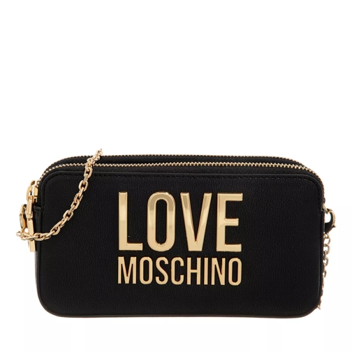 Love Moschino Sling Love Lettering Nero Crossbody Bag