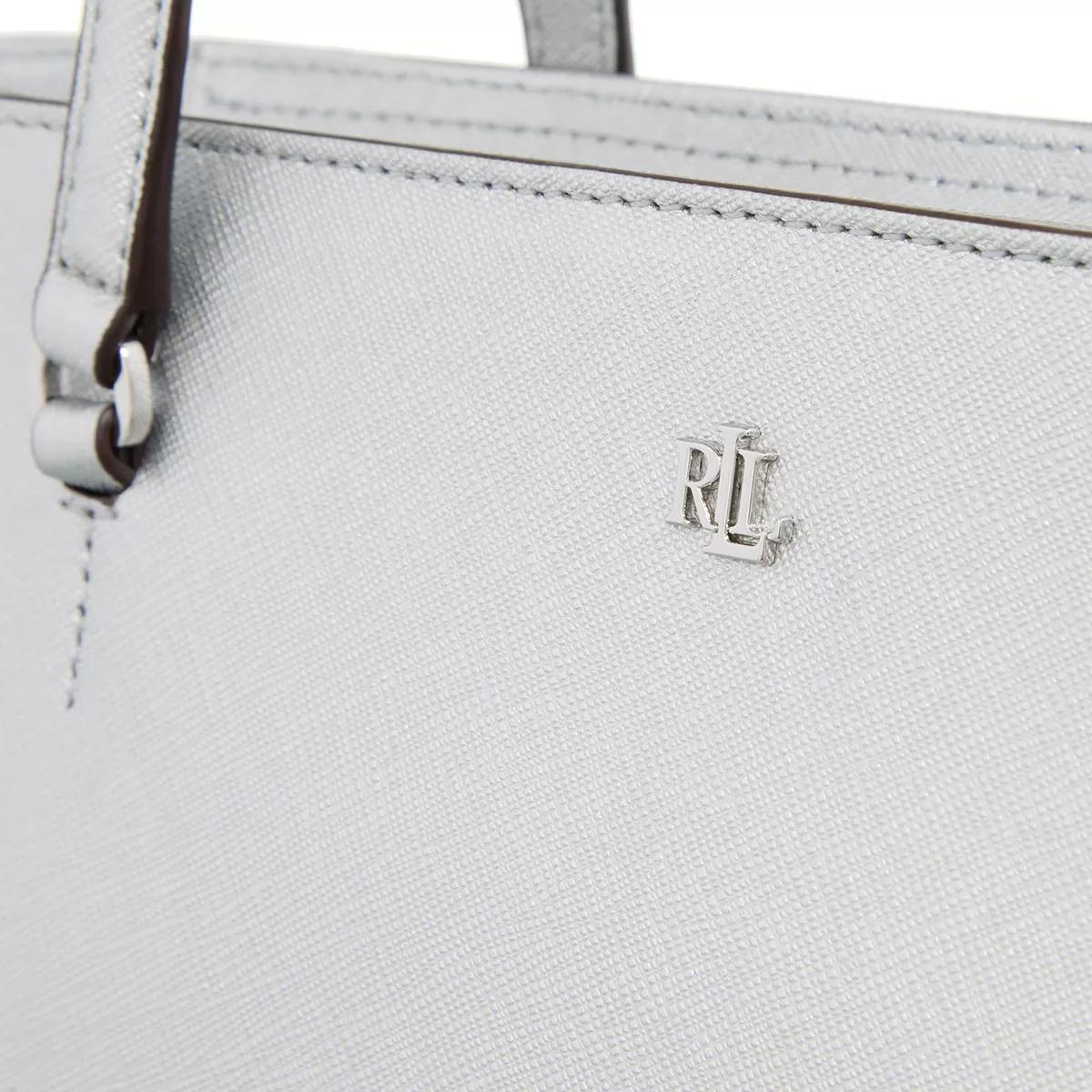 Lauren Ralph Lauren Shoppers Karly Shpper Tote Medium in zilver