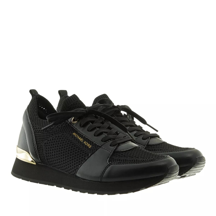 Michael Kors Billie Knit Trainer Strech Knit Black Low Top Sneaker