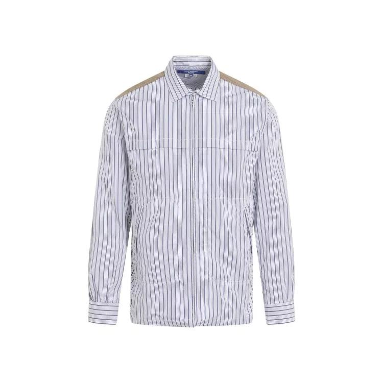 Junya Watanabe - Blue Multicolor Cotton Shirt - Größe M - multi