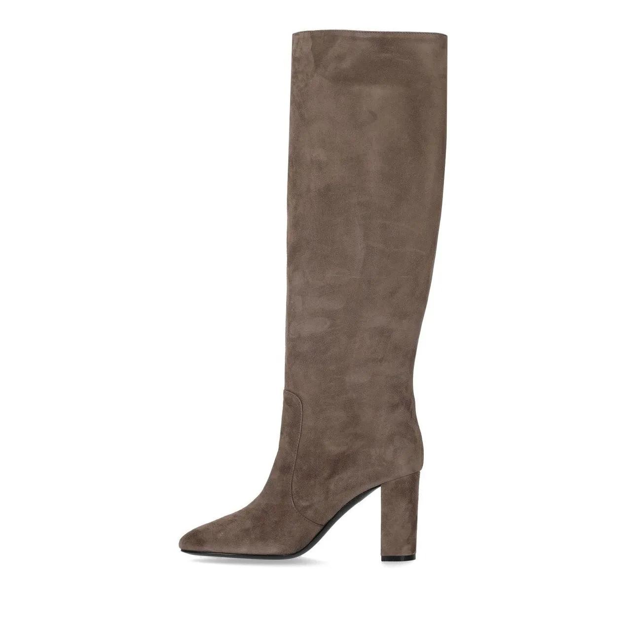 Thumbnail - Via Roma 15 Stiefel - Suede Heeled High Boot - Gr. 36 (EU) - in Grau - für Damen