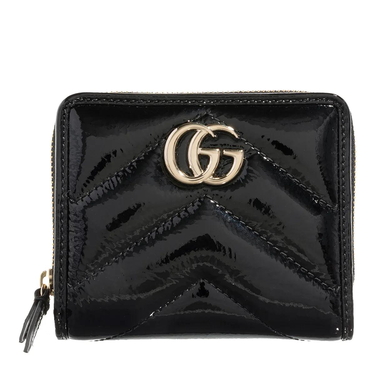 Gucci GG Marmont Mini Wallet Black Bi Fold Wallet