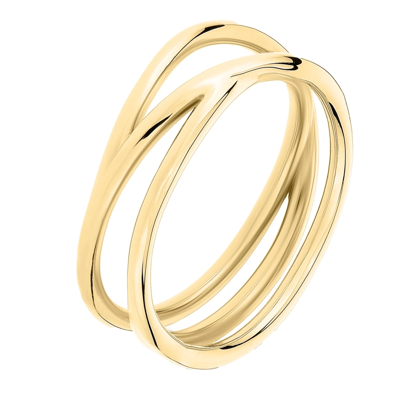 Liebeskind Berlin Ring Edelstahl The Melting Organic gold