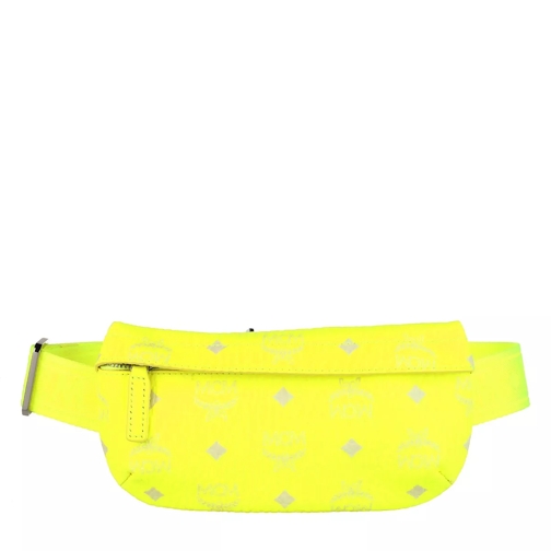 MCM Mini Crossbody Bag Neon Yellow Crossbodytas