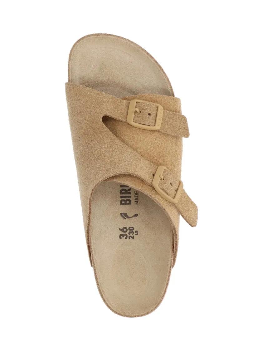 Thumbnail - Birkenstock Loafer - Zürich Sandals In Beige Suede - Gr. 45 (EU) - in Beige - für Damen
