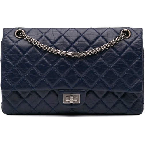 Chanel Sac à bandoulière 2012-2013 Reissue 2.55 Aged Calfskin Double Flap 2 blau