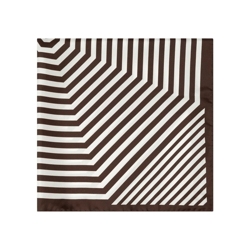 windsor. Leichter Schal Gestreiftes Tuch braun(Image 2)