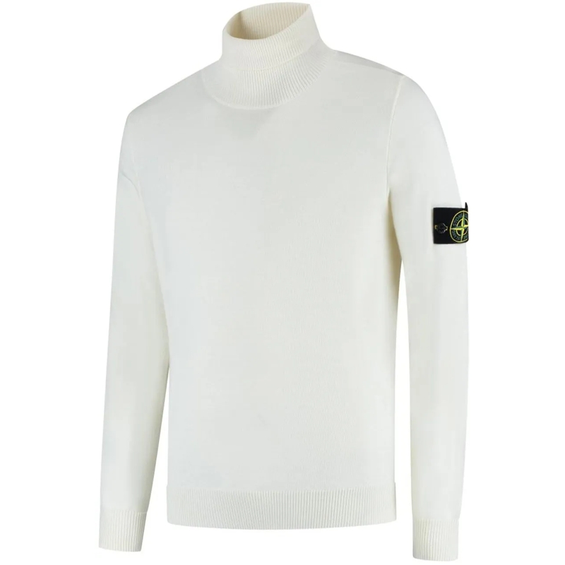 Stone Island Pull T-neck weiß