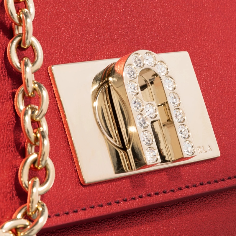 Furla Crossbody Bag Furla 1927 Mini Crossbody Wave Rosso Veneziano(Image 4)