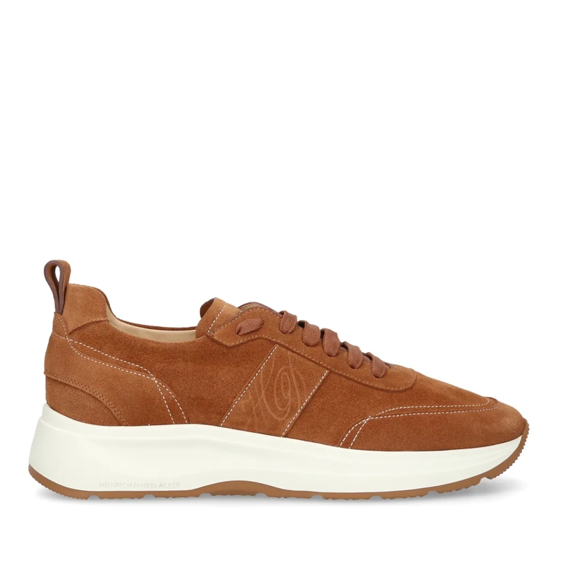 Heinrich Dinkelacker Lage-top sneaker Sportliche Dynamik trifft auf zeitlose Eleganz: De mittel-braun