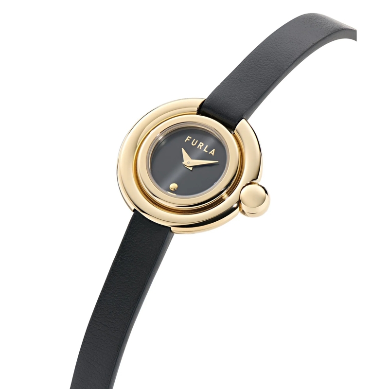Furla Quarzuhr Quarz-Analoguhr Furla Piercing schwarz(Image 5)