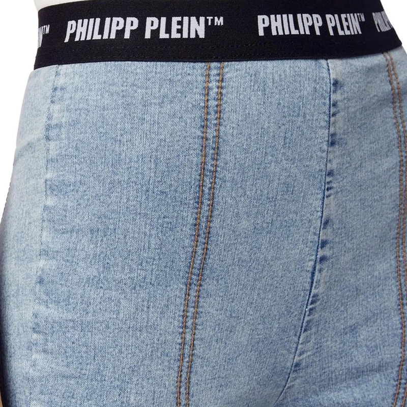 Philipp Plein Skinny-Leg-Jeans Jeggings hell-blau(Image 4)