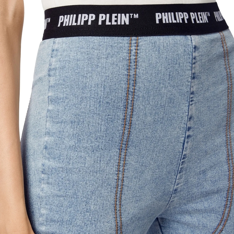 Philipp Plein Skinny-Leg-Jeans Jeggings hell-blau(Image 8)
