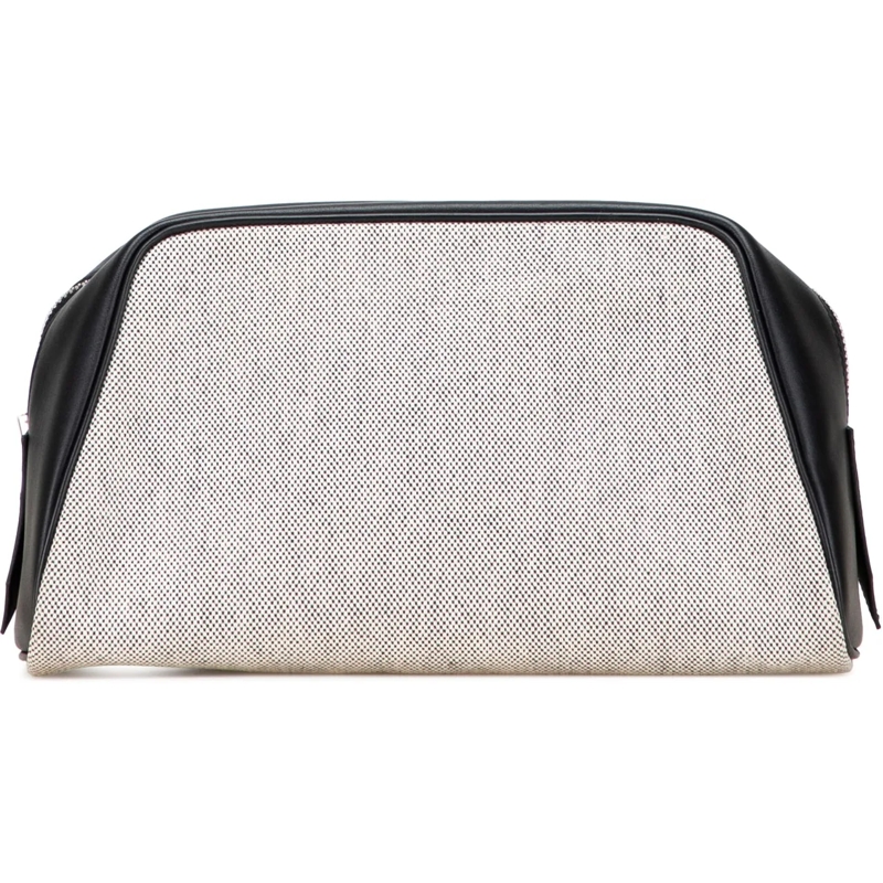 Hermès Necessaire Toile Cavour Pouch grau
