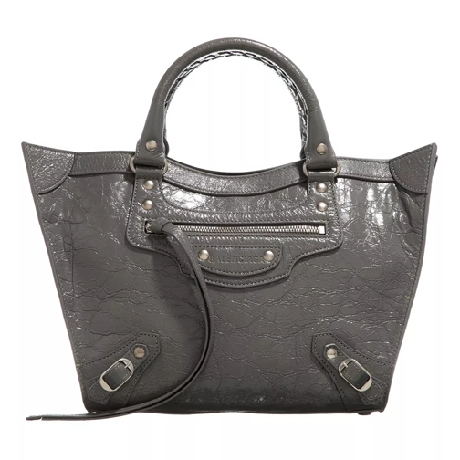 Balenciaga Neo Upside/Down Tote Bag Dark Grey Rymlig shoppingväska