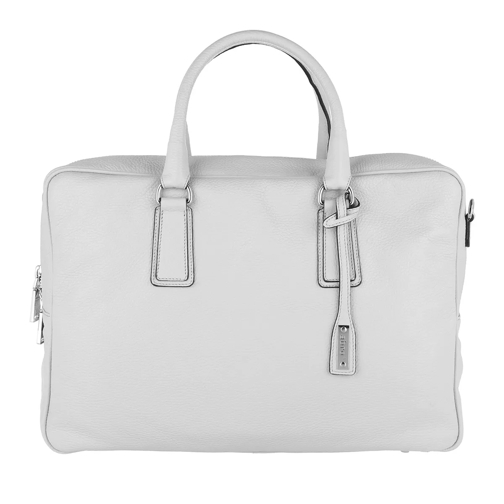 Abro Adria Leather Handbag Light Grey Tote