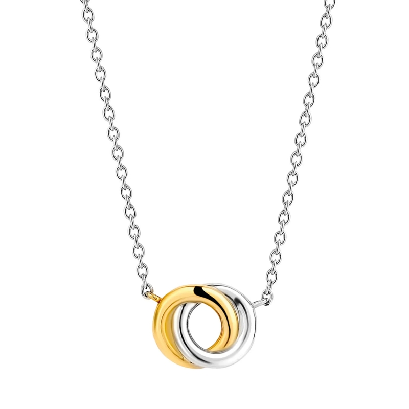 Ti Sento Mittellange Halskette 925er Sterlingsilber Halskette kombi