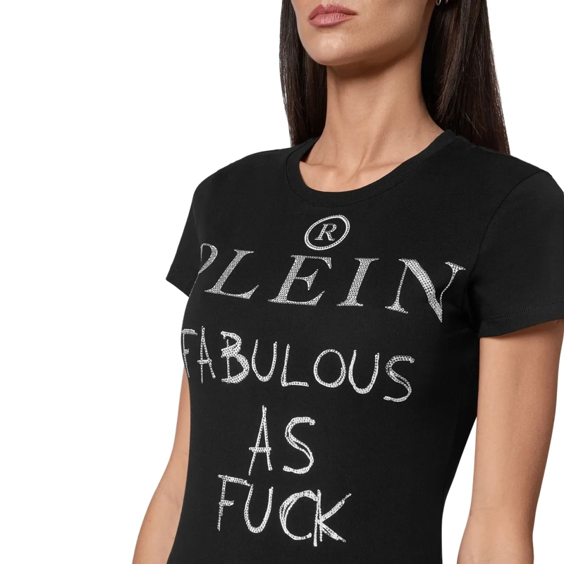 Philipp Plein T-Shirt T-Shirt Mit Schmucksteinen schwarz(Image 5)
