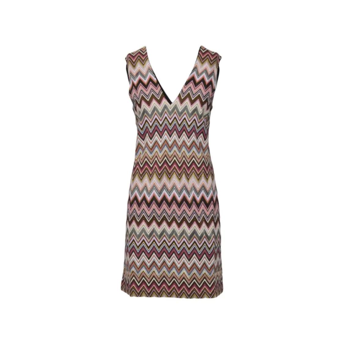 Thumbnail - Missoni - Sleeveless Mini Dress In Cotton - Größe 40 - bunt