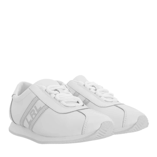 Lauren Ralph Lauren Cayden Sneakers Slip On Rl White/Bright Silver låg sneaker