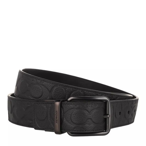 Coach 38Mm Cts Harness Belt In Signature Leather Black Thin Belt